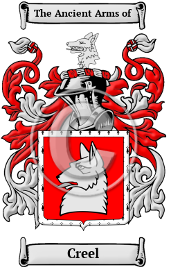 Creel Family Crest/Coat of Arms