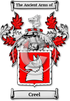 Creel Family Crest Download (jpg) Legacy Series - 150 DPI