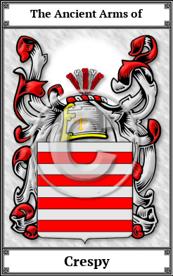 Crespy Family Crest Download (JPG) Book Plated - 600 DPI