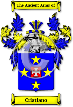 Cristiano Family Crest Download (jpg) Legacy Series - 150 DPI