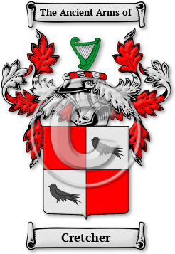 Cretcher Family Crest Download (jpg) Legacy Series - 150 DPI