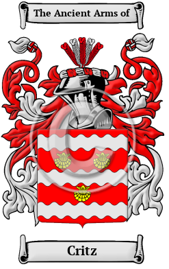 Critz Family Crest/Coat of Arms