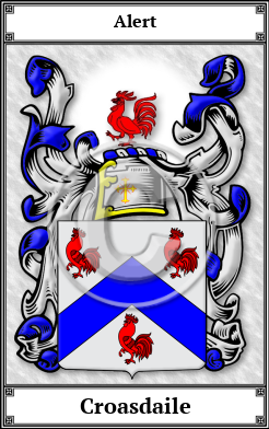 Croasdaile Family Crest Download (JPG)  Book Plated - 150 DPI