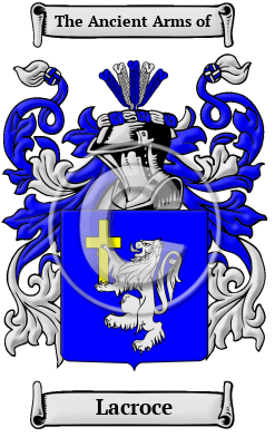 Lacroce Family Crest/Coat of Arms