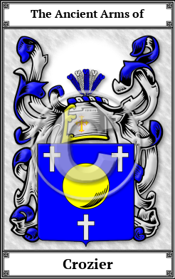Crozier Family Crest Download (JPG)  Book Plated - 150 DPI