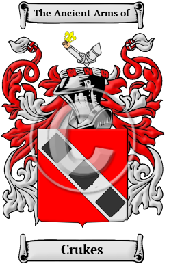 Crukes Family Crest/Coat of Arms