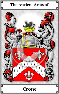 Crone Family Crest Download (JPG) Book Plated - 600 DPI
