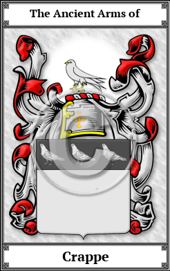 Crappe Family Crest Download (JPG)  Book Plated - 150 DPI