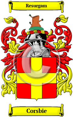 Corsbie Family Crest/Coat of Arms