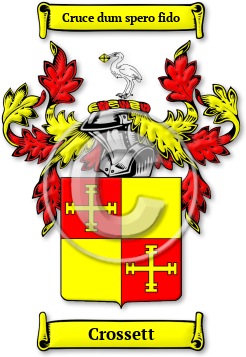 Crossett Family Crest Download (JPG) Legacy Series - 600 DPI