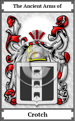 Crotch Family Crest Download (JPG)  Book Plated - 150 DPI