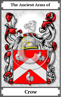 Crow Family Crest Download (JPG) Book Plated - 600 DPI