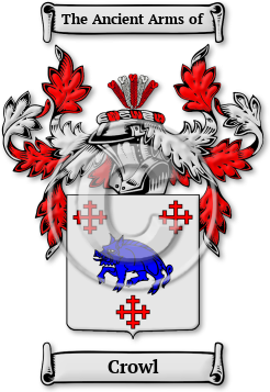 Crowl Family Crest Download (jpg) Legacy Series - 150 DPI
