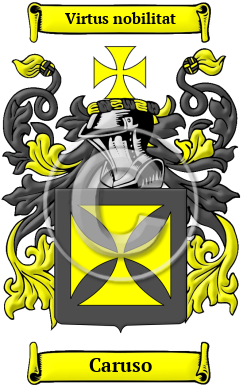 Caruso Name Meaning, Family History, Family Crest & Coats of Arms, English