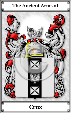 Crux Family Crest Download (JPG)  Book Plated - 150 DPI