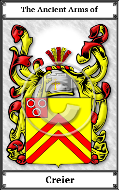 Creier Family Crest Download (JPG)  Book Plated - 150 DPI