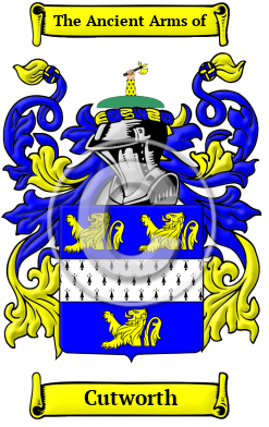 Cutworth Family Crest/Coat of Arms