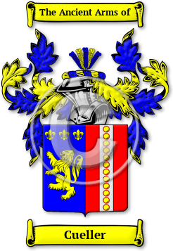 Cueller Family Crest Download (JPG) Legacy Series - 600 DPI