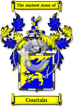 Courtain Family Crest Download (jpg) Legacy Series - 150 DPI