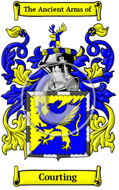 Courting Family Crest/Coat of Arms