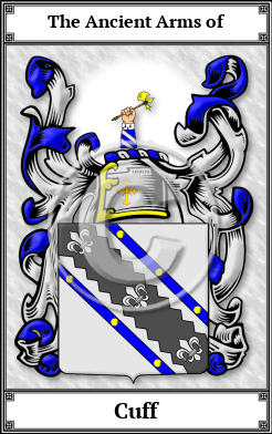 Cuff Family Crest Download (JPG)  Book Plated - 150 DPI