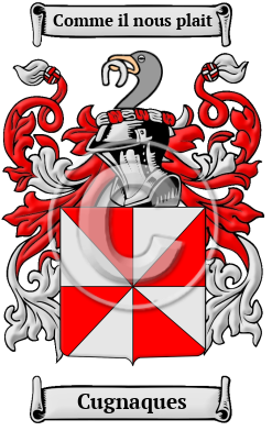 Cugnaques Family Crest/Coat of Arms