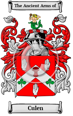 Culen Family Crest/Coat of Arms