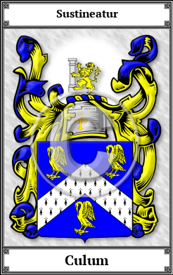 Culum Family Crest Download (JPG)  Book Plated - 150 DPI