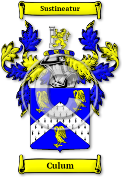 Culum Family Crest Download (jpg) Legacy Series - 150 DPI