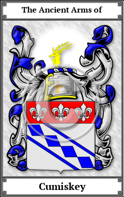 Cumiskey Family Crest Download (JPG)  Book Plated - 150 DPI