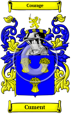 Cument Family Crest/Coat of Arms