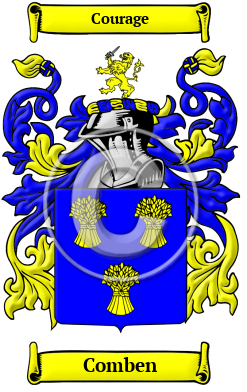 Comben Family Crest/Coat of Arms