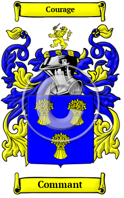 Commant Family Crest/Coat of Arms