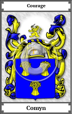 Comyn Family Crest Download (JPG) Book Plated - 600 DPI