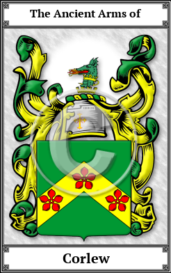 Corlew Family Crest Download (JPG)  Book Plated - 150 DPI