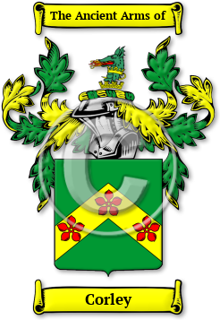 Corley Family Crest Download (jpg) Legacy Series - 150 DPI