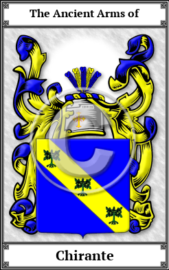 Chirante Family Crest Download (JPG)  Book Plated - 150 DPI