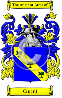 Curini Family Crest/Coat of Arms
