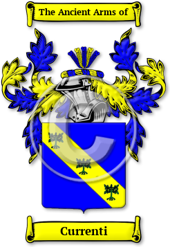 Currenti Family Crest Download (jpg) Legacy Series - 150 DPI