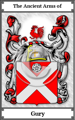 Gury Family Crest Download (JPG) Book Plated - 600 DPI