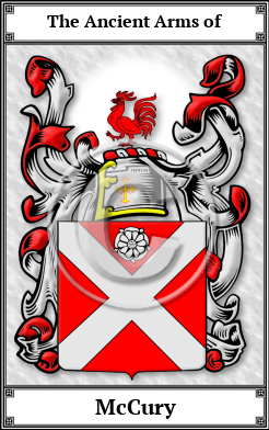 McCury Family Crest Download (JPG) Book Plated - 600 DPI