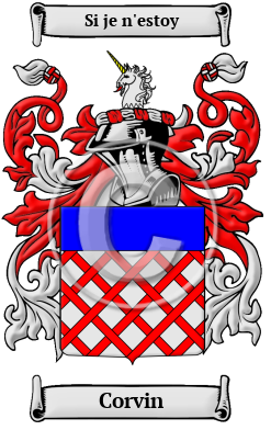 Corvin Family Crest/Coat of Arms