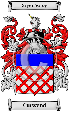 Curwend Family Crest/Coat of Arms