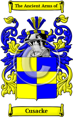 Cusacke Family Crest/Coat of Arms