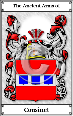 Cousinet Family Crest Download (JPG) Book Plated - 600 DPI