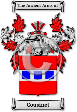 Cousinet Family Crest Download (JPG) Legacy Series - 600 DPI