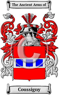 Coussigny Family Crest/Coat of Arms