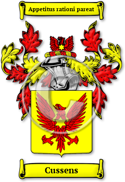 Cussens Family Crest Download (jpg) Legacy Series - 150 DPI