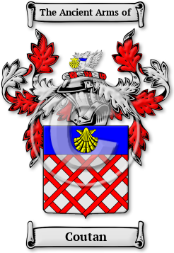 Coutan Family Crest Download (jpg) Legacy Series - 150 DPI