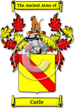 Cutle Family Crest Download (jpg) Legacy Series - 150 DPI